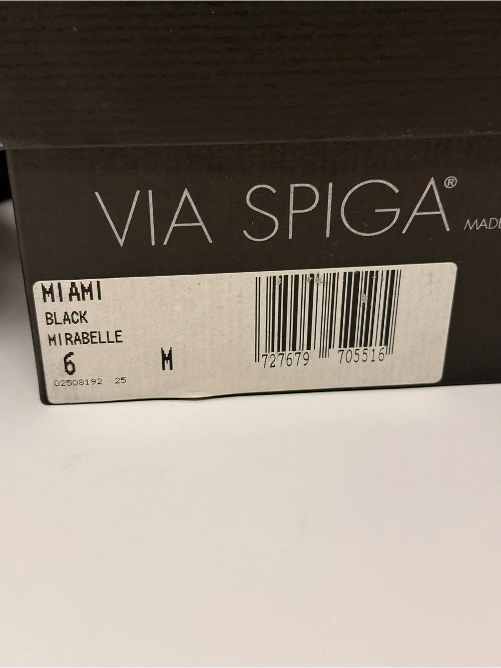 Via Spiga Black Leather Wedge Slide Sandals with Striped Heel